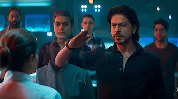 Shah Rukh Khan in Pathaan.