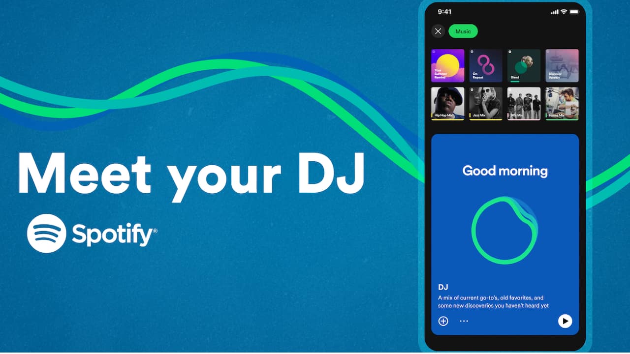  Spotify has introduced a new AI guide called DJ that can curate music for you. The feature will roll out in beta first, before a public release. DJ is based on OpenAI technology, the same technology powering ChatGPT and Bing's new search engine smarts. It can sort through Spotify's library to find the music you might like based on your listening history.