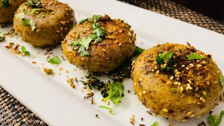 Stuffed bajra millet snack by Priyanka Pullooru.