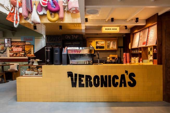 The coffee bar at Veronica’s, Bandra.