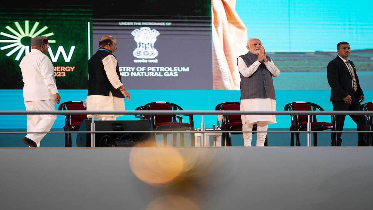 PM Narendra Modi in his inaugural address at the India Energy Week 2023 said the Budget (for 2023-34) has provided Rs 10 lakh crore for capital expenditure, which will give a boost to green hydrogen, solar power and road sectors. PM Narendra Modi in his inaugural address at the India Energy Week 2023 said the Budget (for 2023-34) has provided Rs 10 lakh crore for capital expenditure, which will give a boost to green hydrogen, solar power and road sectors.