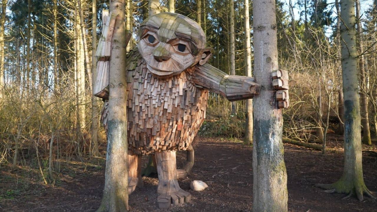 His sculptures have been visited by about 10 million people, he said. Each is unique, with its own name, design and personality. Not all are still standing -- Hurricane Maria in 2017 claimed a troll called "Hector Protector" in Puerto Rico. "In all of Scandinavia, we have trolls in our mythology and in our folklore," said Dambo of the ugly mythological creatures that are said to live under bridges. "I grew up with many different fairy tales." (Source: AFP) His sculptures have been visited by about 10 million people, he said. Each is unique, with its own name, design and personality. Not all are still standing -- Hurricane Maria in 2017 claimed a troll called "Hector Protector" in Puerto Rico. "In all of Scandinavia, we have trolls in our mythology and in our folklore," said Dambo of the ugly mythological creatures that are said to live under bridges. "I grew up with many different fairy tales." (Source: AFP)