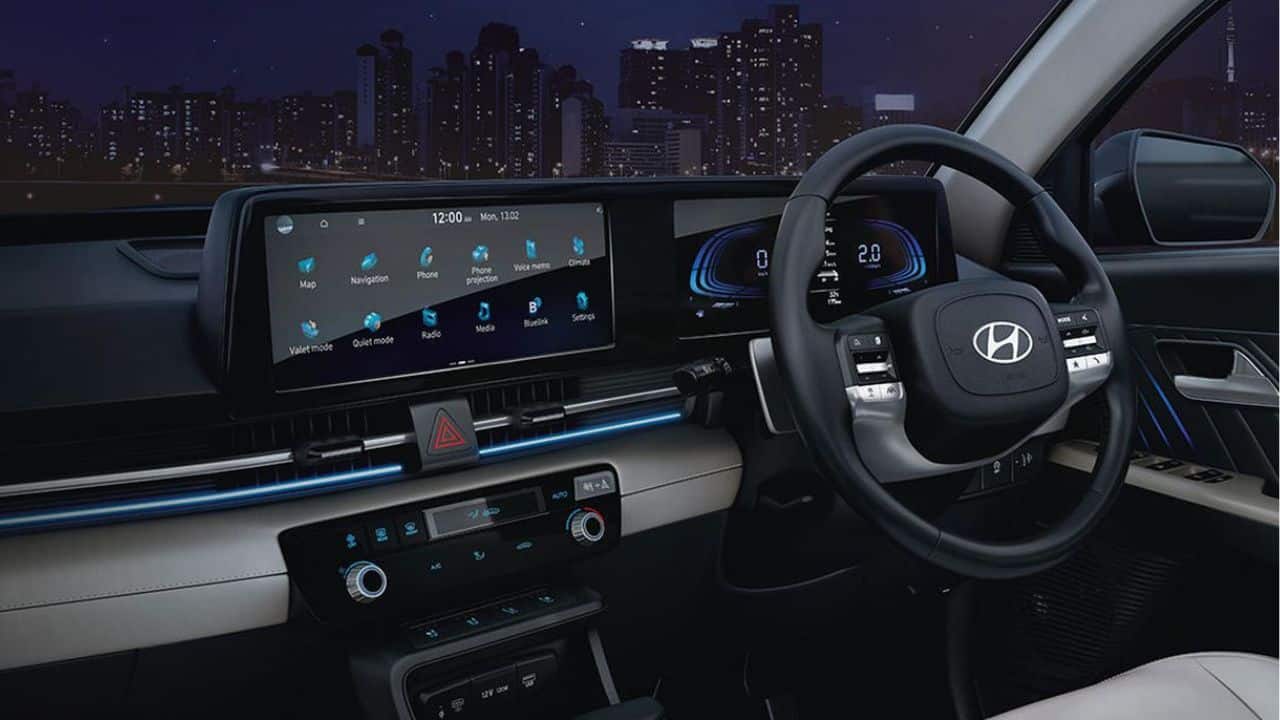 The car also gets Google Assistant and Amazon Alexa compatibility. Connected car tech in the form of Hyundai’s BlueLink system is also available on the higher trim levels. This gets a total 65 connected features for you to play around with along with over-the-air updates. Upholstery is an all-leather affair and front seats are heated and ventilated. (Image: Hyundai)