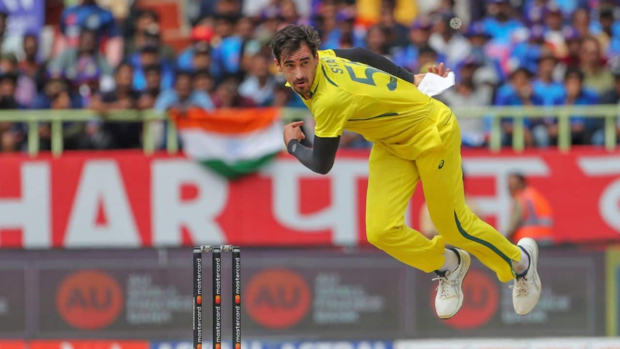 Mitchell Starc led an Australian fast-bowling demolition of India as the visitors won the second ODI by 10 wickets to level the three-match series on March 19. Starc took 5-53 in eight overs, his ninth ODI five-wicket haul, as India was bowled out for 117 runs in 26 overs. (Image: AP)