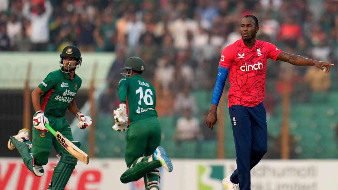 Opener Litton Das hit a career-best 73 and Najmul Hossain Shanto 47 not out for Bangladesh to put up 158-2 on a slow Mirpur pitch. (Source: AP)