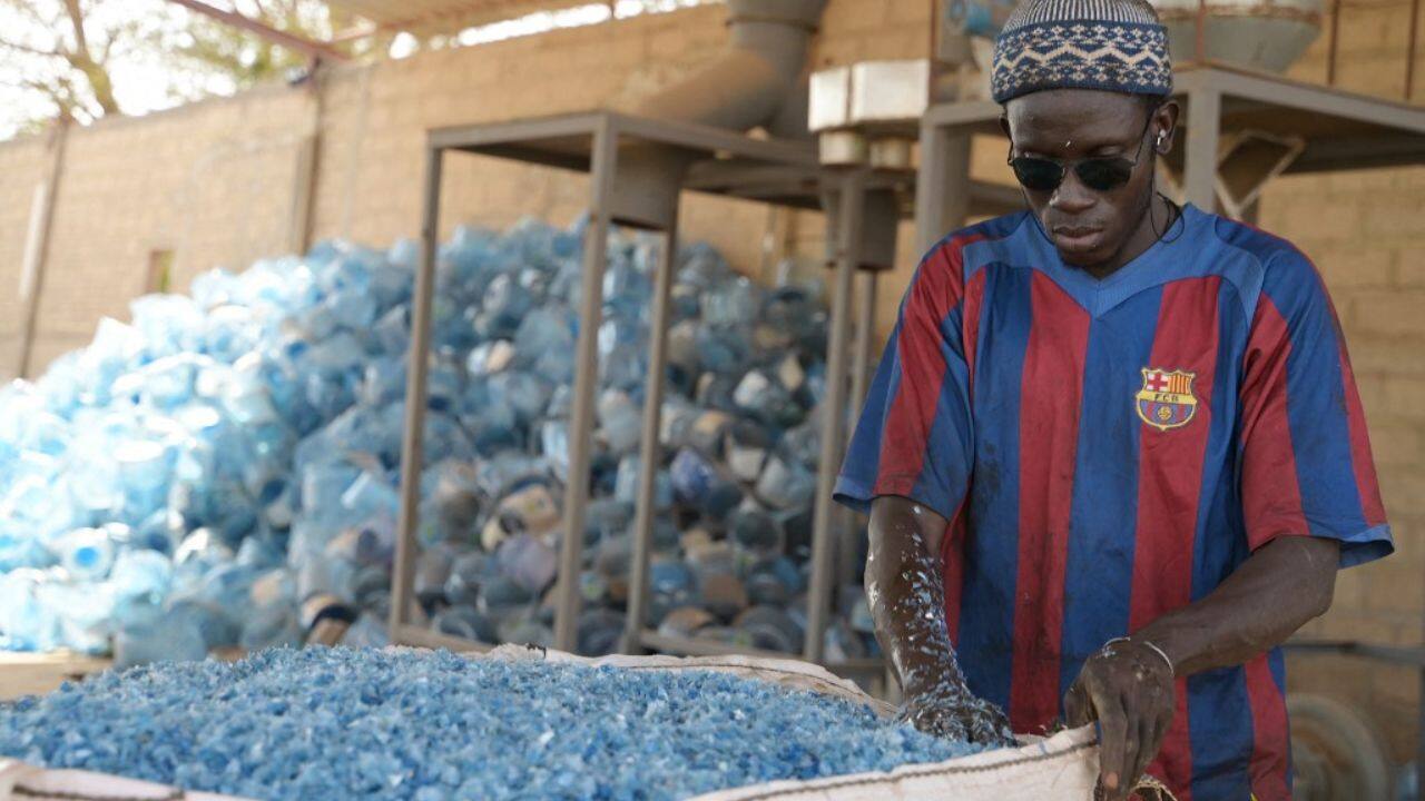 Every minute, nearly 20 tonnes of plastic waste ends up in the world's oceans, where it breaks down and enters the food chain. Larger pieces are swallowed by mammals or birds or broken down, while tiny specks can affect plankton, a building block of marine life. (Source: AFP)
