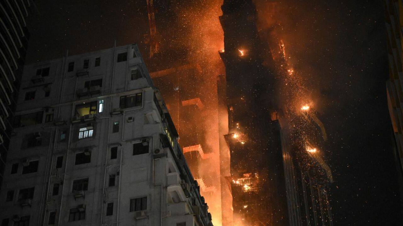 On March 3, senior fire department official Keung Sai-ming said embers had sparked two fires on the roofs of nearby buildings, but they were quickly extinguished. "Last night there were strong winds, which blew the flames toward five nearby buildings," he said. (Source: AFP)