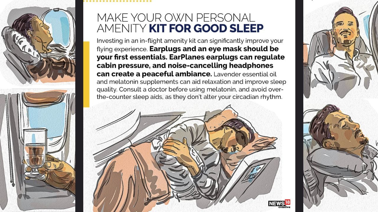 Investing in an in-flight amenity kit can significantly improve your flying experience. Earplugs and an eye mask should be your first essentials. Investing in an in-flight amenity kit can significantly improve your flying experience. Earplugs and an eye mask should be your first essentials.