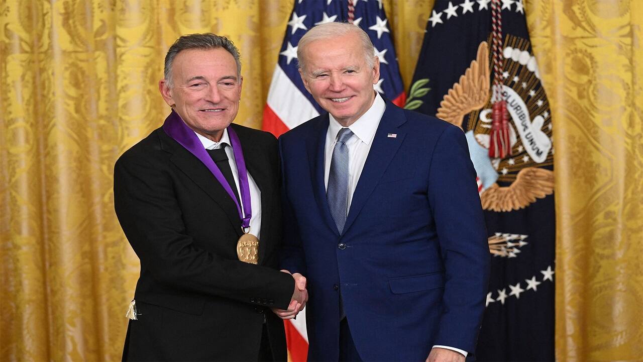 Joe Biden teases 2024 run at awards ceremony for artists