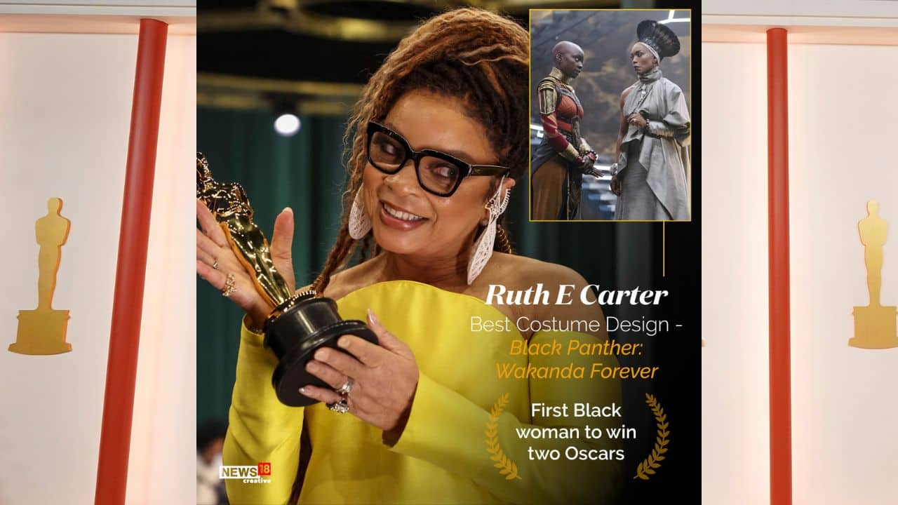 Ruth E. Carter made history: The costume designer behind the “Black Panther” films became the first Black woman to win two Oscars. Carter took home best costume design at the 95th Academy Awards for the Marvel sequel “Black Panther: Wakanda Forever.” Carter also won in 2018 for “Black Panther,” which made her the first African American to win in the category. 