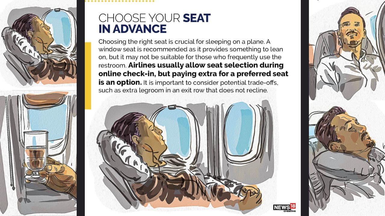 Choosing the right seat is crucial for sleeping on a plane. A window seat is recommended as it provides something to lean on, but it may not be suitable for those who frequently use the restroom. Choosing the right seat is crucial for sleeping on a plane. A window seat is recommended as it provides something to lean on, but it may not be suitable for those who frequently use the restroom.