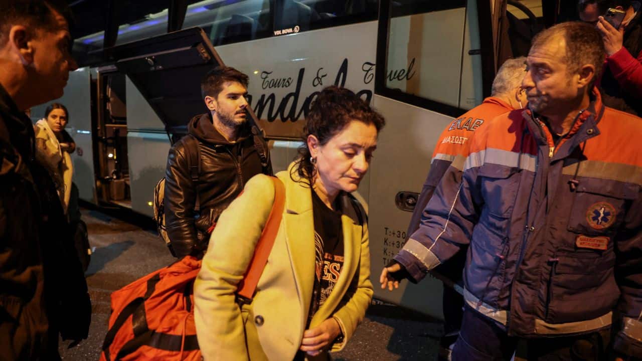 About 250 passengers were evacuated safely to Thessaloniki on buses. (Source: Reuters)