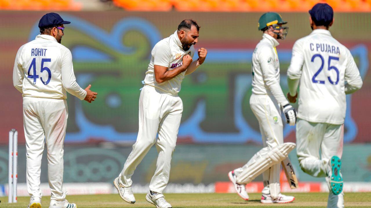 Pacer Mohammed Shami bowled Peter Handscomb on 17 at 191-4, but Green regained the momentum for Australia by attacking the Indians. (Source: AP)