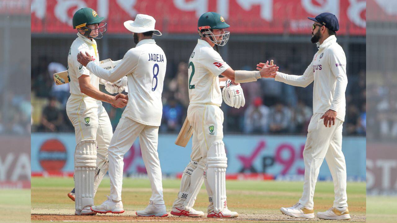 Head endured a difficult start, finding it difficult to score against Ravichandran Ashwin early, but accelerated his scoring rate and swung the momentum of the innings to finish unbeaten on 49 off 53 balls. Labuschagne finished 28 not out off 58 balls. (Source: AP) Head endured a difficult start, finding it difficult to score against Ravichandran Ashwin early, but accelerated his scoring rate and swung the momentum of the innings to finish unbeaten on 49 off 53 balls. Labuschagne finished 28 not out off 58 balls. (Source: AP)