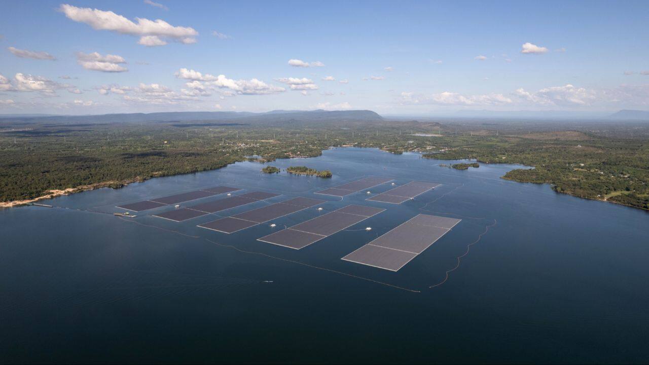 “Land use is becoming a big issue for renewables. People are worrying about competing uses of land, and in some markets, you might struggle to find land,” says Lara Hayim, head of solar research at BloombergNEF. “So in those places, there is a bit of an incentive to build on water.” (Source: Bloomberg)