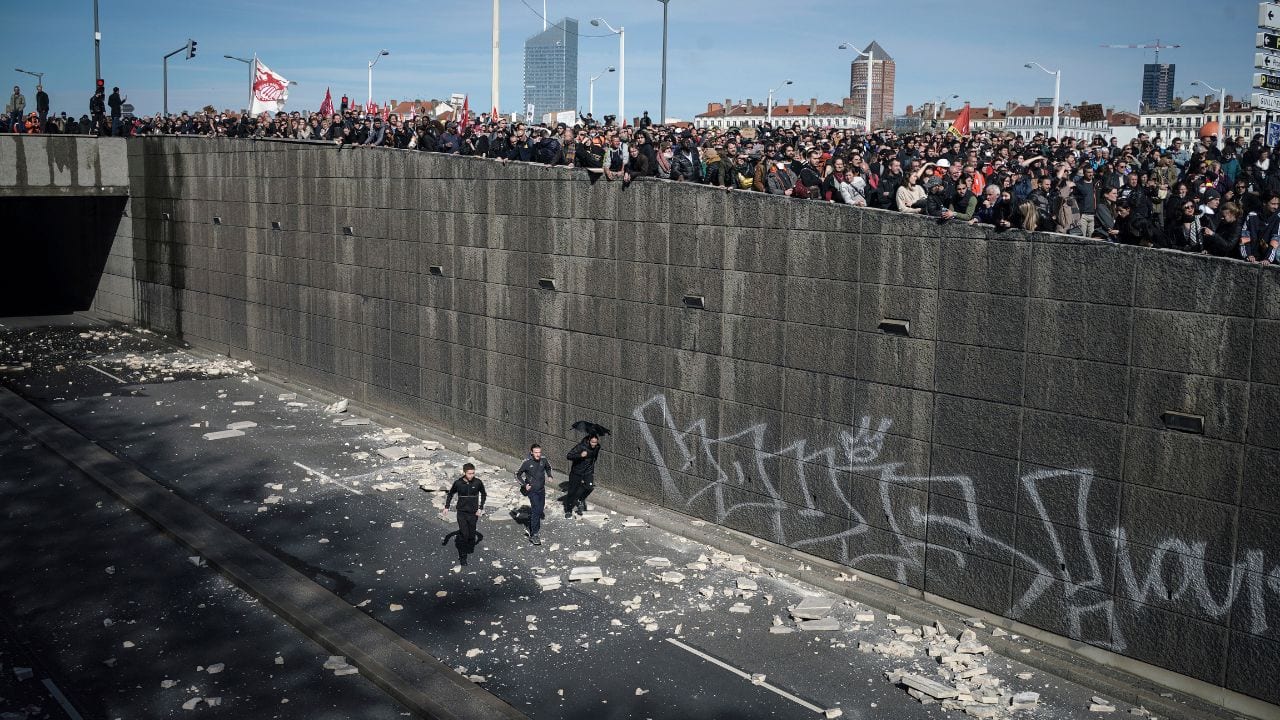 Macron's opponents are urging him to cool tempers by backing down. Union leader Laurent Berger appealed on March 28 for a pause in implementing the retirement reform and for mediation. “If we want to avoid tensions — and I want to avoid them —- what the trade unions are proposing is a gesture to calm things down,” he said. "It must be seized.” (Source: AP)