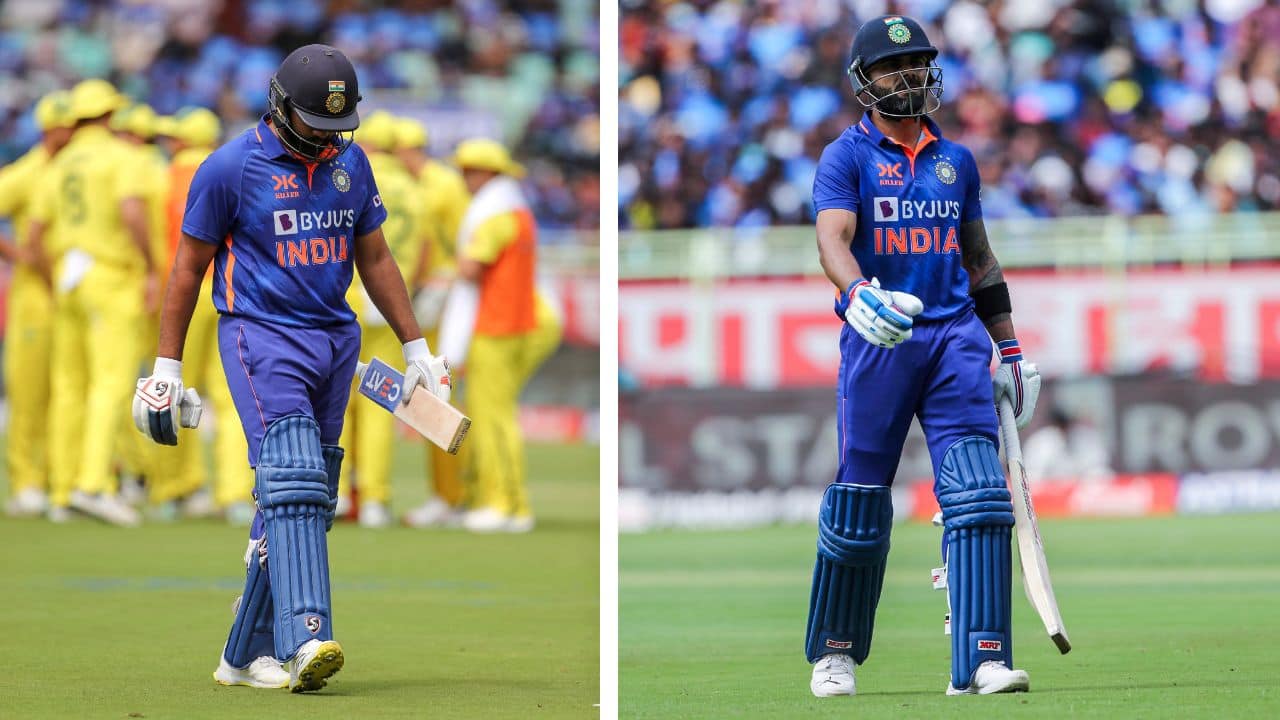 Rohit Sharma (13) and Virat Kohli added 29 runs for the second wicket, the most for an Indian pair on the day before the collapse began in earnest. (Image: AP)