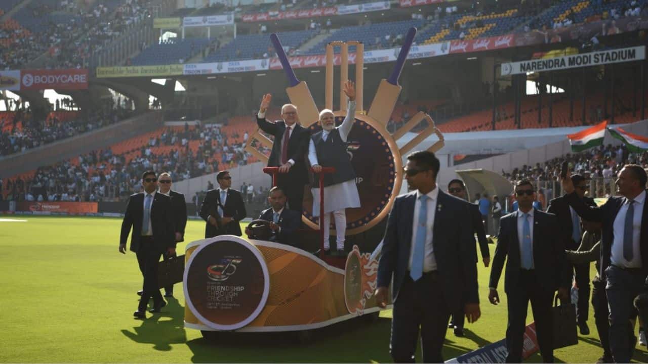 Narendra Modi, Anthony Albanese watch India-Australia 4th Test at Ahmedabad  stadium