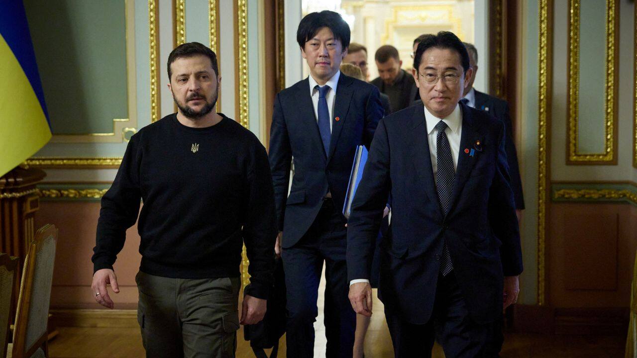 The Japanese prime minister had been the only leader of the Group of Seven (G7) rich nations yet to visit Ukraine, which has seen an outpouring of popular support in Japan following the Russian invasion. (Source: Reuters)