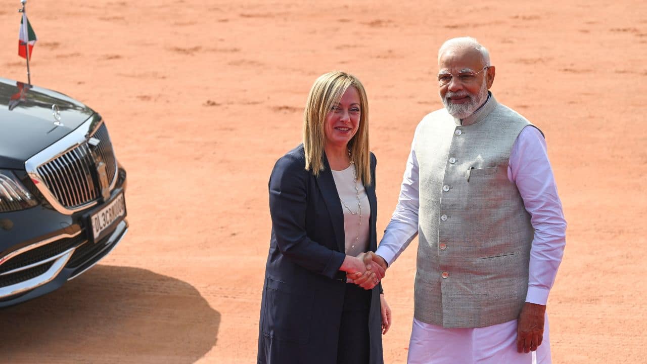 India and Italy are celebrating 75 years of establishment of diplomatic relations this year. The multi-faceted bilateral relationship is based on shared cultural values, commitment to foster economic growth, collaboration in the fields of green energy, science and technology, defence and marked by convergence on regional and global issues, the External Affairs Ministry has said. (Image: AP) (With inputs from agencies)