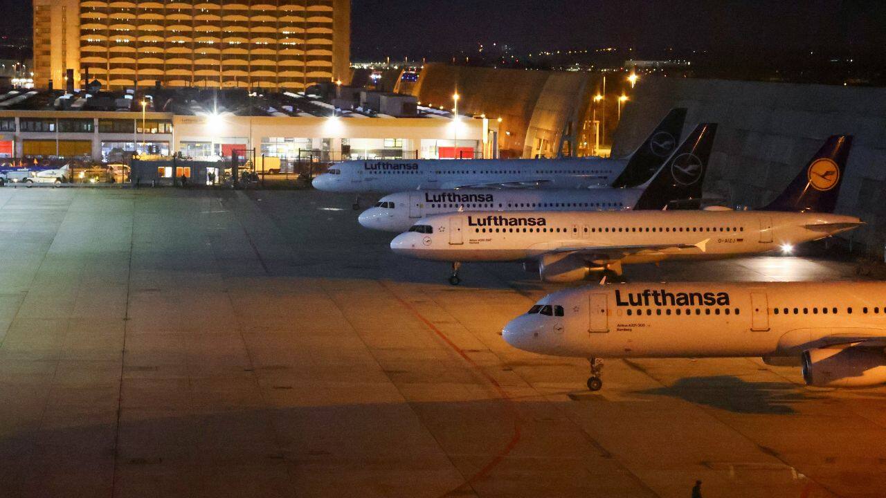 The Airports Association ADV estimated that 380,000 air passengers were affected by flight suspensions including at two of Germany's largest airports in Munich and Frankfurt, with stranded travellers sleeping on benches. (Source: Reuters)