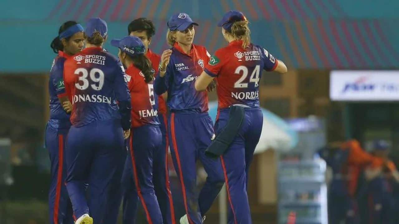 Earlier on March 5, Delhi Capitals opened their season by beating Royal Challengers Bangalore by 60 runs at the Brabourne Stadium. Delhi scored 223-2 in 20 overs after losing the toss, improving on Mumbai Indians’ 207-5 on March 5, for the highest score in the WPL. (Image: WPL)