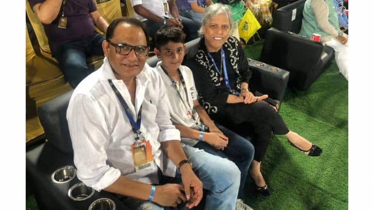 Mohd Azharuddin with Diana Edulji (right). (Image source: Twitter/AzharFlicks)