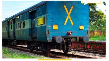 The Ministry of Railways tweeted what the 'X' on the back of a train denotes. (Image: @RailMinIndia/Twitter)