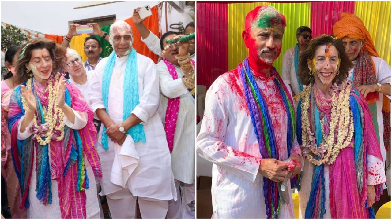 Rajnath Singh, S Jaishankar celebrate Holi with US diplomat. Watch viral video