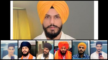 Amritpal Singh and his various disguises. (Image: @ANI/Twitter)