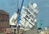Ship belonging to estate of Microsoft billionaire topples over, 35 injured