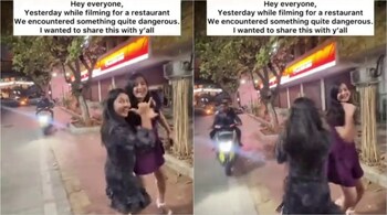 Screengrabs from video tweeted by @bangalore360_