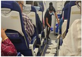 IndiGo cabin crew clean drunk passenger's vomit in viral pic. He defecated around the toilet too