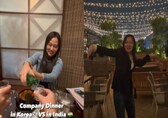 Korean woman’s viral video shows difference between office dinners in South Korea vs India
