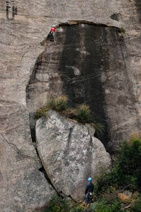 Sohan Pavuluri, a fan of longer routes rather than the difficulty or grade of the climb, would, instead of heading to the Himalayas, make the most of the big slabs and rock walls in areas around Bengaluru. (Photo: Praveen Jayakaran)