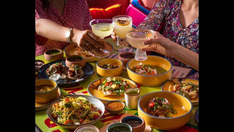 Mexican food spread at Mezcalita, Mumbai.