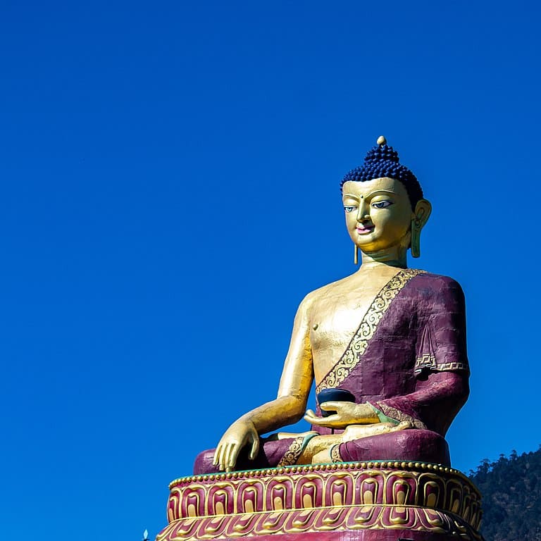 Giant Buddha Statue, Tawang, Arunachal Pradesh. (Photo by Chandra Sen via Wikimedia Commons 4.0)