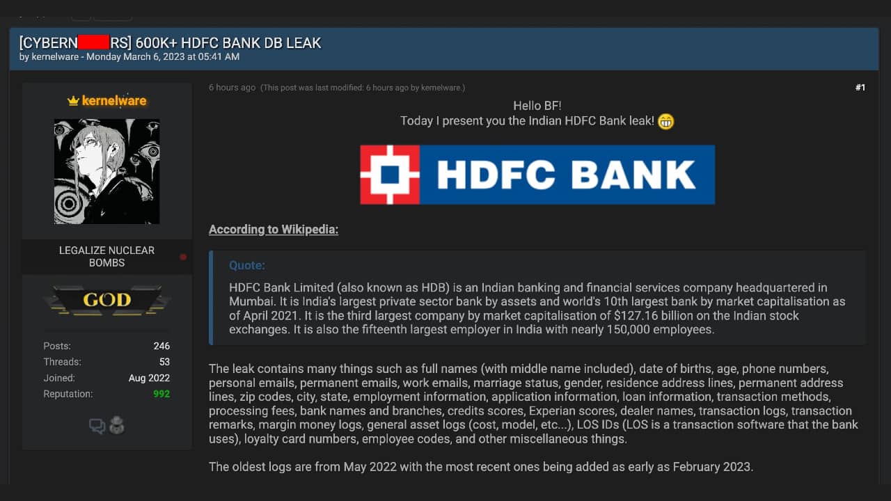 HDBFS Hackers Post