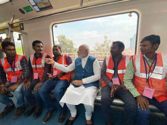 PM Modi inaugurates Whitefield- Krishnarajapura Metro section in Bengaluru; techies cheer - Vimarsana News