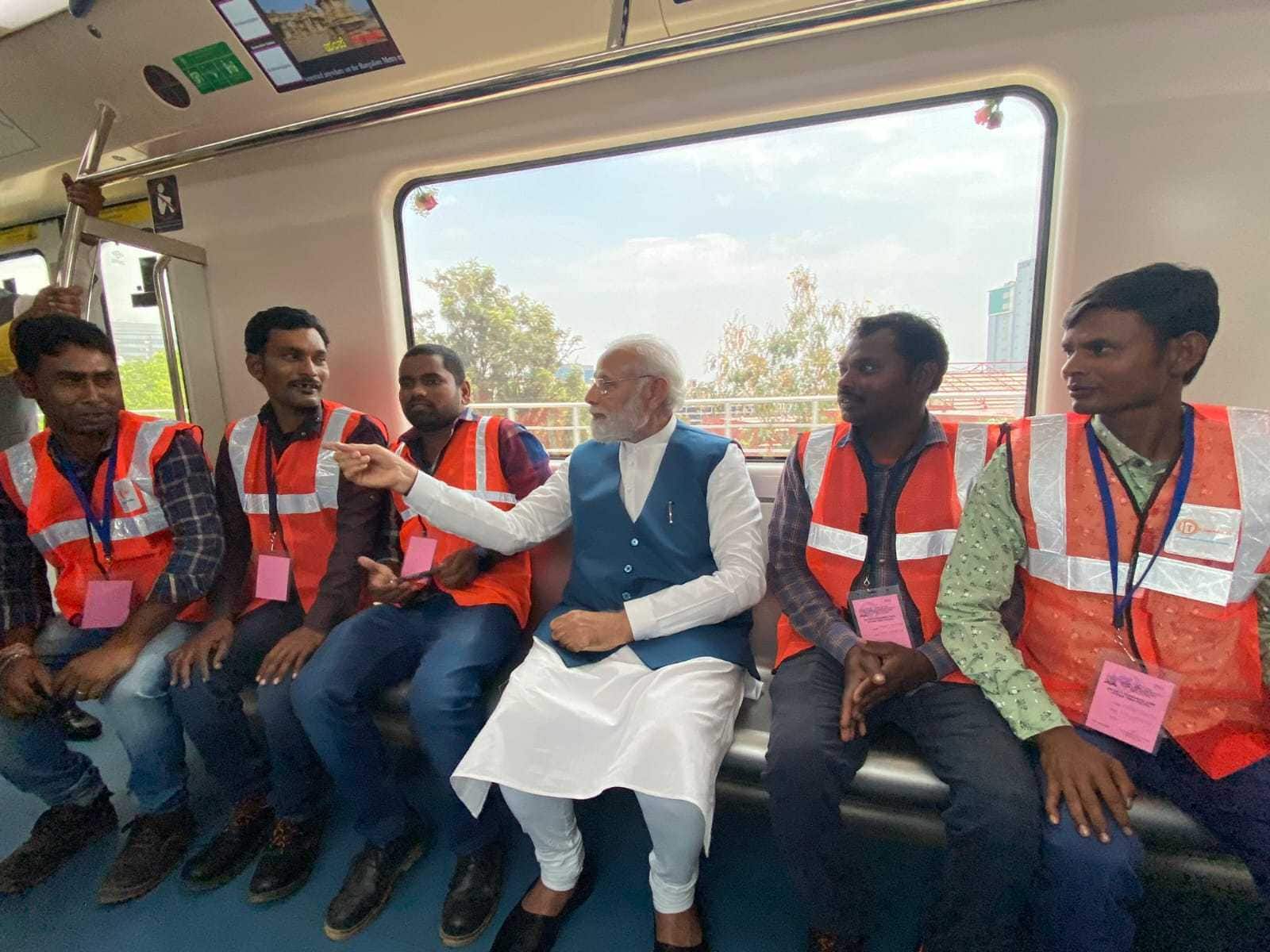 PM Modi inaugurates Whitefield- Krishnarajapura Metro section in Bengaluru; techies cheer