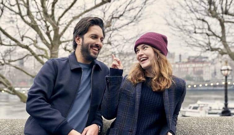 Lily James and Shazad Latif in a still from 'What's Love Got to Do with It?' 