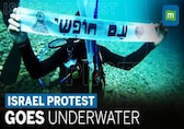 Watch: Israeli commandos stage underwater protest protest against judiciary overhaul