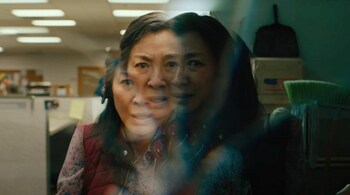 Michelle Yeoh in a still from the Daniels' 'Everything Everywhere All at Once', which has the highest nominations, at 11, at the 95th Academy Awards.