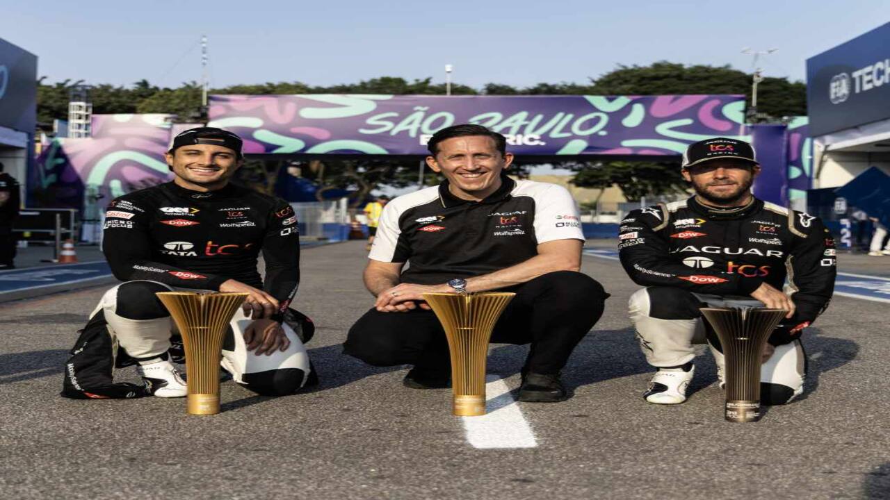 Mitch Evans Leads Jaguar to Podium Sweep at Formula E Sao Paulo E-Prix