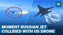 US Military Releases Footage Of Russian Jet Collision With US Drone Over Black Sea
