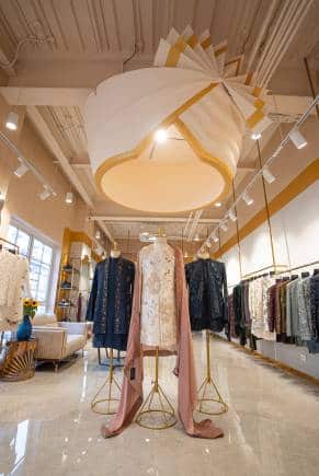 Designer Jatin Malik's flagship store in Kala Ghoda, Mumbai.