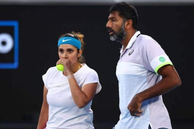 In January, Bopanna and Sania Mirza reached the final of the Australian Open mixed doubles — Mirza’s last match at a Grand Slam before she retired. (Photo: Graham Denholm/Getty Images)