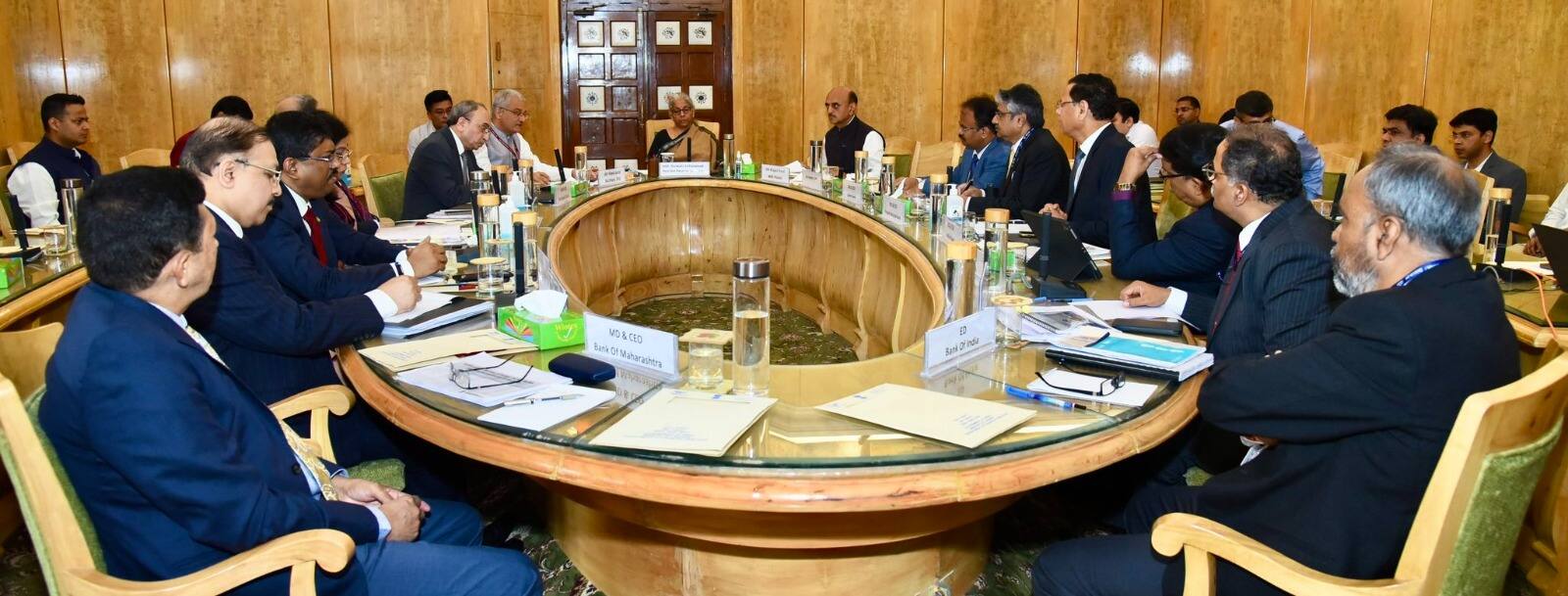 Finance Minister Nirmala Sitharaman chairs meeting with Public Sector Banks