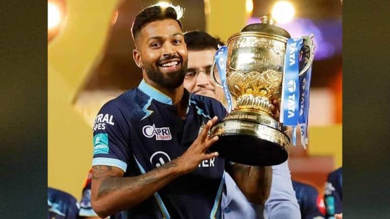 Gujarat Titans skipper Hardik Pandya is a right-handed batsman and right arm fast-medium bowler