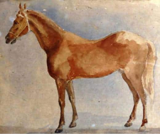Raja Ravi Varma's painting 'Horse'